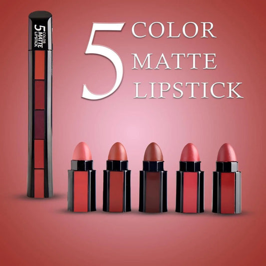 5 in 1 Matte Lipsticks Waterproof