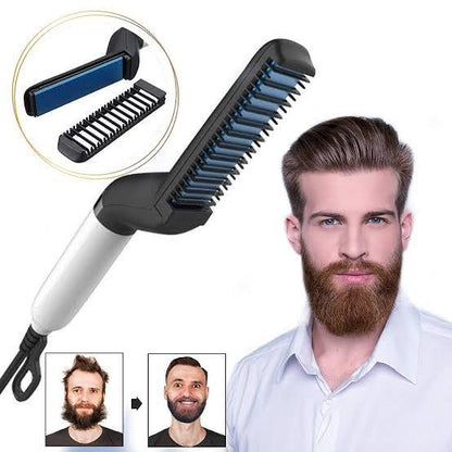 Men Beard Straightening Heat Brush