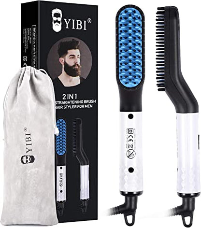 Men Beard Straightening Heat Brush